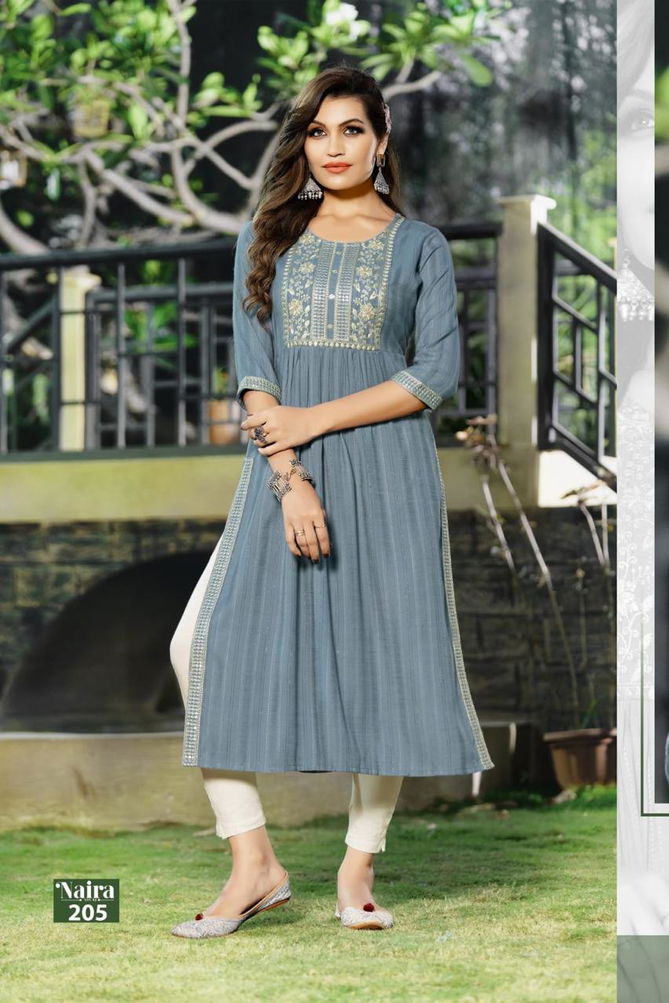 Naira Vol 2 By Hirwa Long Kurtis Catalog